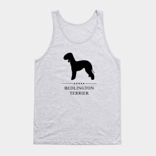 Bedlington Terrier Black Silhouette Tank Top